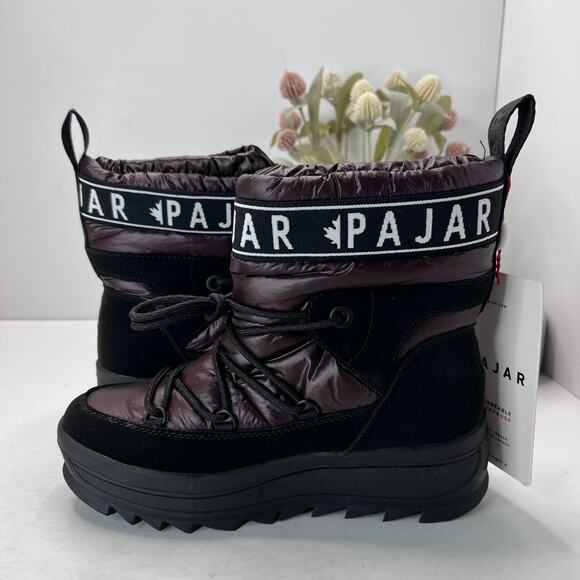 Pajar Galaxy Winter Snow Boot Waterproof Lace Up Midnight Plum Women's 7 NWOB - Picture 7 of 10